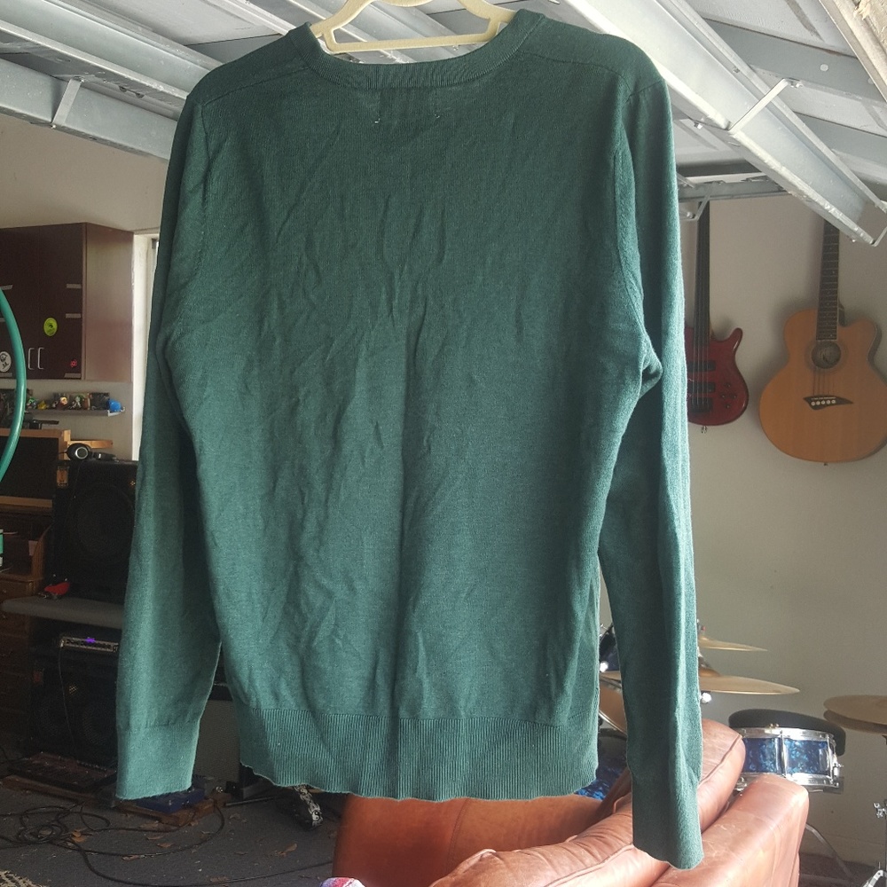 CREWNECK LIGHT-WEIGHT EMERALD GREEN SWEATER